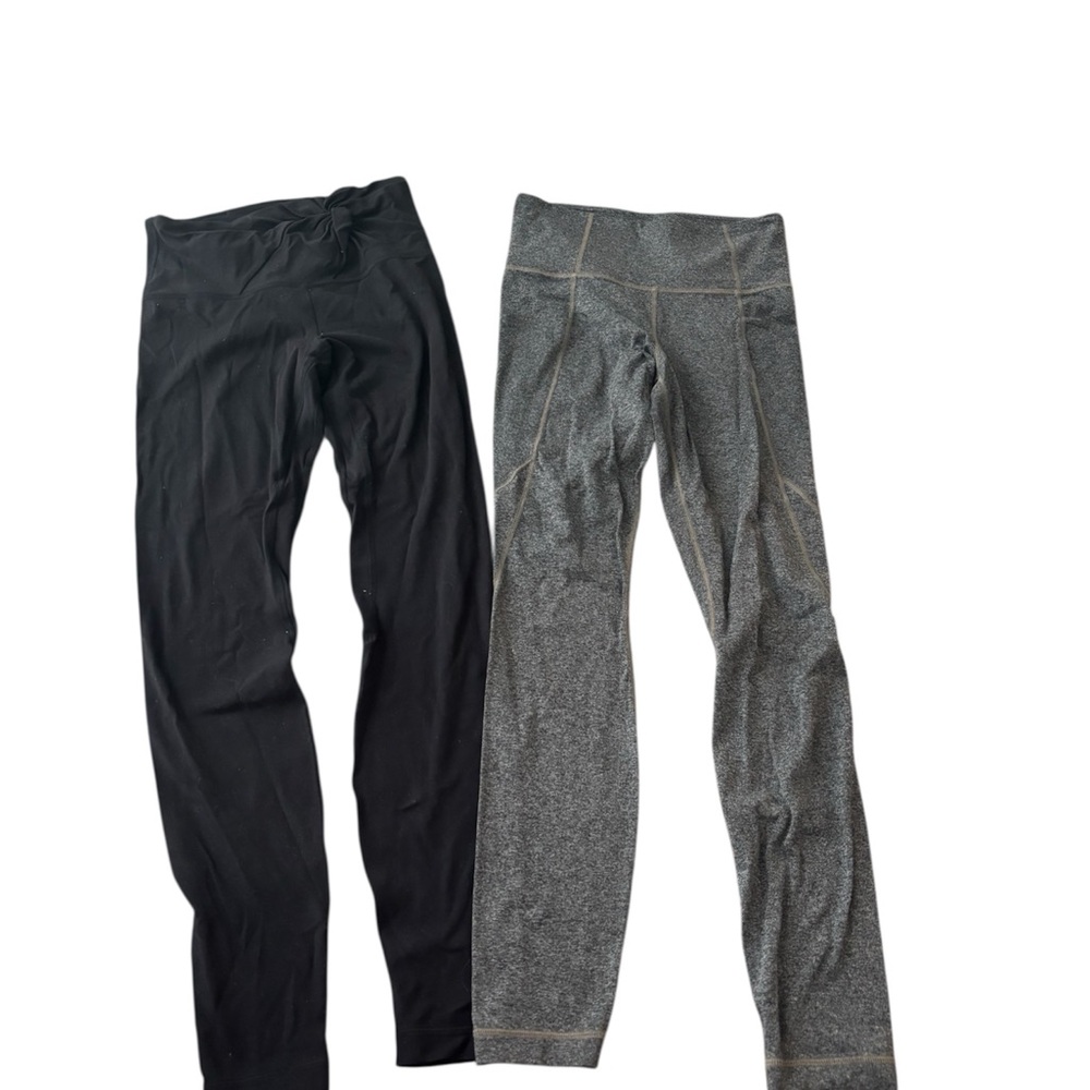 Lululemon and Athleta Black and Gray Leggings 2 pairs